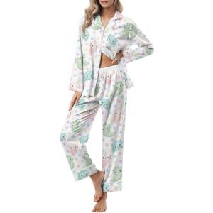 Unisex Ultra Soft Pajama Set, Valentines Pajamas, Soft Warm Matching Sleepwear Gift for Women Men (L)