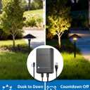 SUNVIE All-in-ONE Landscape Lighting Kit 6-Pack LED Outdoor Pathway Lights, 2-Pack Spotlights, 60W Transformer, 100FT 16/2 AWG Wire and Connectors Outdoor Landscape Lighting for Walkway Garden Yard