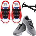 HOMAR No Tie Shoelaces for Kids and Adults Stretch Silicone Elastic No Tie Shoe Laces