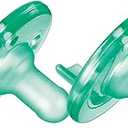 Philips AVENT Soothie Pacifier, Green, 0-3 Months, 2 Count, (2Pack)