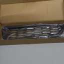 Honeycomb Front Bumper Bottom Fog Vent & Side Fender & Headlgiht Chrome Cover Trim for 2016 2017 2018 2019 2020 Ford F150 Raptor Accessories (Front Fog Vent Black)