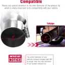 Upower Diesel Exhaust Tip Turn Down 4 inch inlet 5" outlet diameter 16" Long Stainless Steel 304 Bolt On Tailpipe