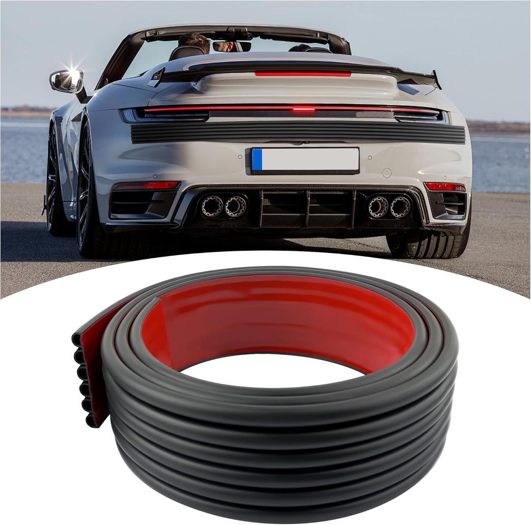 Car Bumper Protector Guard,Wavy Rear Bumper Protector for Anti-Scratch & Anti-Collision,Rear Front Bumper Guard with Strong Adhesive Backing Suitable for SUV,Car,Truck