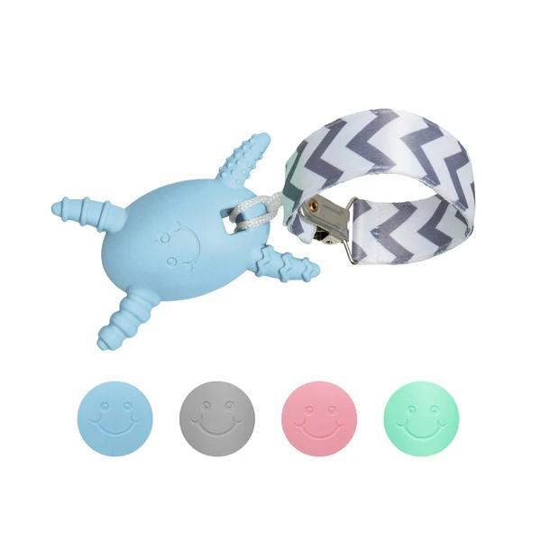 The Official Molar Magician Baby Teether - Freezable Molar Teething Toy for Baby, Infant & Toddler - Made in The USA - Sensory Toy 3-12, up to 18 Months, Blue