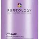 Pureology Hydrate Shampoo - For Dry or Color Treated Hair, Moisturizing Shampoo For Hydration & Softness, With Rose Extract & Green Tea, Vegan & Sulfate-Free