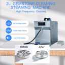 Jewelry Steam Cleaner Machine Professional for Ring Watch 1200W Commercial Jewelry Steamer High Pressure for Diamond Gold Silver 2L Stainless Steel Automatic Cleaning Steaming for Sunglass Scalpel
