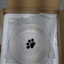 6 Pcs Cat Food Bowl Ceramic Cat Bowls Cat Plates Anti Whisker Fatigue Cat Food Dish with Nonslip Silicone Bottom Shallow Wide Kitten Plates for Indoor Small Dog Animals Pet Feeding, 3 Styles