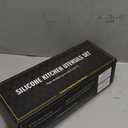 Umite Chef Kitchen Cooking Utensils Set, 33 pcs Non-Stick Silicone Cooking Kitchen Spatula Set with Holder, Wooden Handle Silicone Kitchen Gadgets Utensil Set (Black)