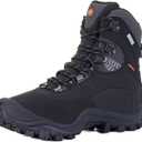 XPETI Women's Thermator Mid High-Top Waterproof Outdoor Hiking Boot (8, Black)