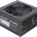 700w Power Supply Non-Modular ATX PSU with 6+2 Pin Connectors PFC Protection and 120mm Silent Fan Gaming PSU KY-700 Black