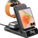 Charging Station for Samsung Z Flip 7/7 FE/6/5/4/3, SwanScout 703F, Wireless Charger for Samsung Galaxy Z Flip, Galaxy Watch 8/8 Classic/Ultra/7/6/6 Classic/5, Galaxy Buds 3 Pro/3/2 Pro (No Adapter)