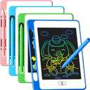 4 Pack LCD Writing Tablet for Kids, 6.5 Inch Colorful Doodle Board Drawing Tablet, Erasable Reusable Electronic Drawing Pads, Educational Learning Toys Birthday Gifts for Girls Boys Age 3 4 5 6 7 8