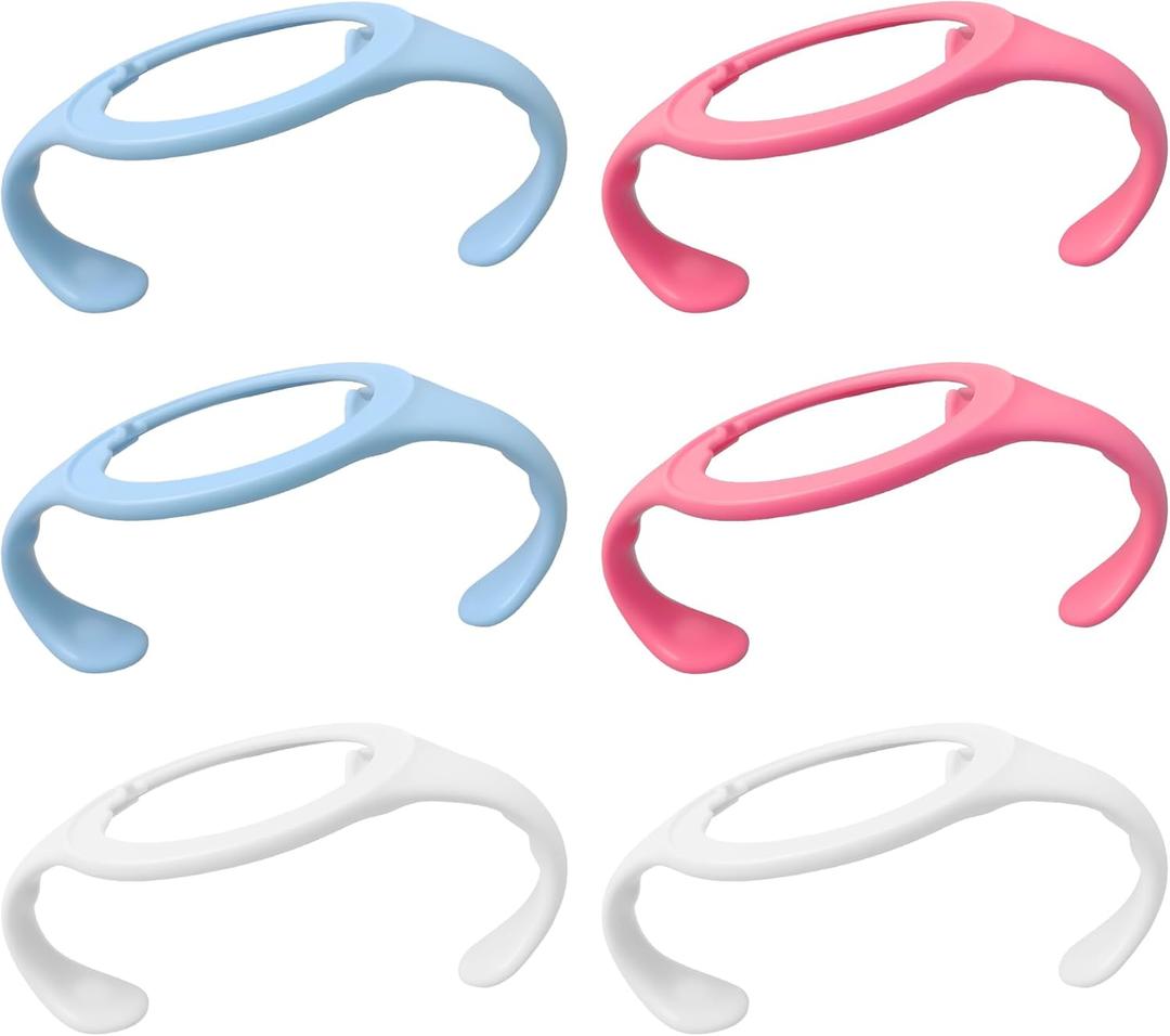 6 Pcs Baby Bottle Handle, Easy to Hold Bottle Holder Designed specifically for Newborns, Making Feeding More Comfortable (Mix)