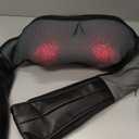 Nekteck Shiatsu Neck Massager for Pain Relief Deep Tissue with Heat, 3D Kneading Massage Pillow Back Shoulder Massagerfor Body Muscle, Plug-in Use for Home Office Car, Gifts for Mom Dad Him Her (Black)