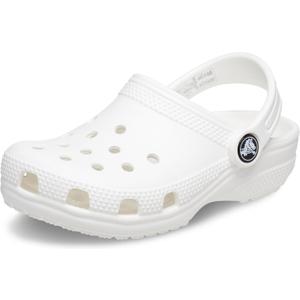 Crocs Kids Classic Clog (Little Kid/Big Kid) - Clogs for Kids - Synthetic Lining - Circulation Nubs (5 Toddler, White)