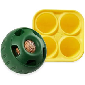 WOOF Pupsicle and Treat Tray - Long-Lasting Interactive Dog Ball Toy and Silicone Dog Treat Mold - Keep Your Pup Busy - Easy to Clean - Dog Toys for XL Dogs 75 lbs and Up