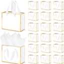 EQOREIIN 30 Pcs Small Metallic Foil Gift Bags with Handles, White Gold Thank You Favor Bag with Tissue Paper for Back to School Baby Shower Wedding Mother's Day Christmas Party (6.4x3.1x5.1 Inch)