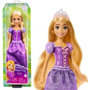 Mattel Disney Princess Toys, Rapunzel Fashion Doll, Sparkling Look with Blonde Hair, Blue Eyes & Tiara Accessory, Inspired by the Movie Tangled