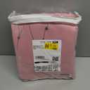 SMILE WEAVER Pink Blackout Curtains for Living Room 45 inch Length 2 Panels,Room Darkening Girls Bedroom Curtains,Silver Printed Design Soft Thick Thermal Insulated Grommet Window Drapes