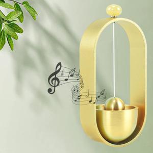 Shopkeepers Bell for Door Opening, Door Chime for Business When Entering, Entrance Hanging Doorbell Decoration and Business Decorations, Doorbell When Dog, Cat Go Outside - Creative Gift (Gold)