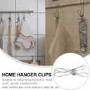 DOITOOL Clothes Clips Multifunctional Hanger Clips Strong Clamps for Laundry Clothes Drying Socks Towels Scarves Baby Items 3.93 Inch Plastic Clips for Home Organization