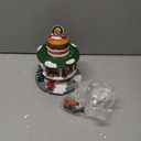 Chonsun Christmas Village 7.5 Inch Animated Christmas Shop Decorations Moving Hamburger 3AA Batteries Music Village People Indoor Lights Figurines for Room Tabletop Xmas Decor