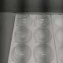 3.15'' Hanging Glass Tealight Holder Globe and Clear K9 Crystal Garland Strands, Hanging Glass Terrarium Containers for Wedding Party Tree Decoration(34 Pcs)