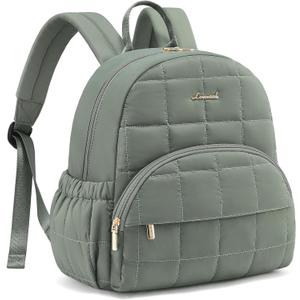 LOVEVOOK Small Backpack Purse for Women, Mini Puffer Backpack with Anti-theft Pocket, Lightweight Quilted Casual Daypack for Daily Work & Travel