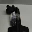 2 Pack Vertical Wall Coat Rack, Bamboo Hanging Hat Hooks Wall Mounted Wooden Hanger Racks Wall Mount Tree for Coats Hats Hacket Clothes Bags Entryway Bedroom(Black)