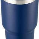 30 oz Tumbler with Lid Stainless Steel Tumblers Vacuum Insulated Cup Reusable Powder Coated Travel Mug Double Wall Leak Proof Portable Cups Keep Cold Drinks for 12 Hours, Navy, 1 Pack