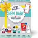 Little Remedies New Baby Essentials Kit with Saline Nasal Spray, Diaper Rash Cream, Gas Relief Drops, Gripe Water & More, Safe for Newborns