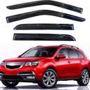 KPY Rain Guards Fit for 2007-2013 Acura MDX, Out-Channel Window Visors Vent Wind Deflectors 4PC, Car Accessories for 07-13 Acura MDX