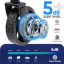 Sekey Wagon Cart with Wheels with 220LBS Capacity,Heavy Duty Wagon Carts Foldable with Drink Holders,Lightweight Utility Portable Cart for Grocery, Shopping, Garden, Camping. Blue (120L)