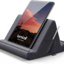 Lamicall Tablet Pillow Holder, Pillow Soft Pad - Tablet Stand Dock for Lap, Bed and Desk with Pocket & 4 Viewing Angles, for iPad Pro 11, 10.5, 12.9, Air Mini, Kindle, 4-13" Devices, Gray