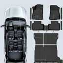 Floor Mats & Cargo Mat & Backrest Mat Custom for Forester Hybrid 2025 2026 | Door Sill Guards, All Weather TPE Full Set Floor Liners Trunk Mat for Forester 2025 Plug-in Hybrid Accessories, Black