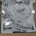 LEDIARY 20 Inch Low Profile Ceiling Fans with Lights and Remote, Fandelier Ceiling Fan Flush Mount, 3000K-6000K Dimmable LED Fan Light, White Modern Ceiling Fans with Lights for Bedroom