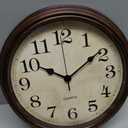HYLANDA Wall Clock, Bronze Silent Non Ticking Classic Battery Operated Clocks, Decorative for Living Room, Bedrooms, Kitchen, Office (16 inch)