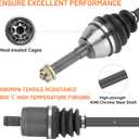 2 Front+2 Rear CV Axle for Polaris Sportsman 400 HO 2011-2012, Sportsman 500 800 2008-2012 (excluding "Touring" "X2" models), CV Axle Drive Half Shaft For 1332881, 1332656, 1332501