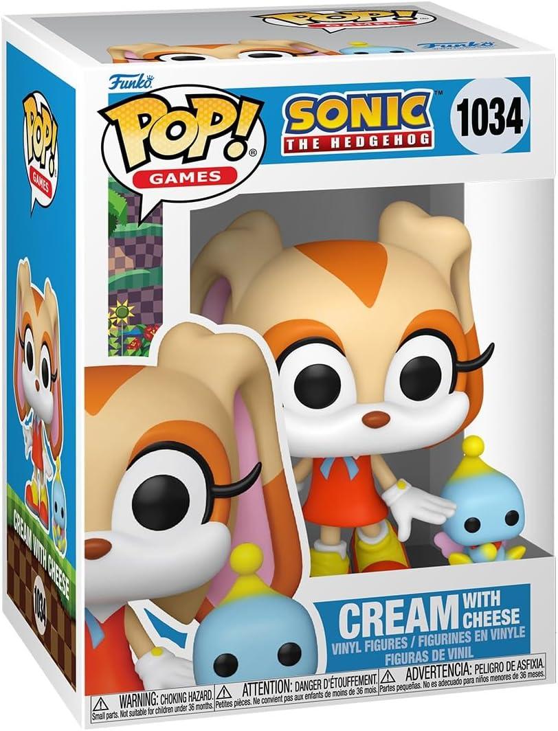 Funko POP & Buddy: Sonic - Cream with Cheese - Sonic The Hedgehog - Collectable Vinyl Figure - Gift Idea - Official Merchandise - for Kids & Adults - Video Games Fans - Model Figure for Collectors