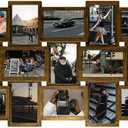 Jerry & Maggie 4X6 Collage Picture Frames for Wall Decor, 21 Opening Collage Wall Hanging for 6x4 Photo, Multi Picture Frame Set with One-piece Design Gold