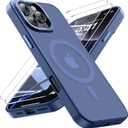 for iPhone 16 pro max Case with 2X Screen Protectors [Compatible with MagSafe] Military Grade Drop Protection Back Cover Shockproof Slim Fit for iPhone 16 pro max Phone Case 6.9 inch,Blue