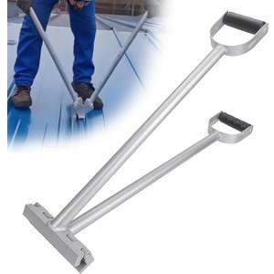 Professional 2 in 1 Standing Seam Tool,Leak-Proof Metal Roofing Bending Pliers, Non-Slip Ergonomic Handle Sheet Metal Hand Seamer for Edging, Roofing & Clamping