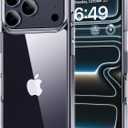 HOOMIL Case for iPhone 17 Pro Max 6.9-Inch, Anti-Yellowing, Drop Protection, Anti-Scratch Transparent Hard Back Phone Cover - Crystal Clear