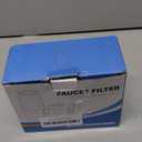 Rossesay Water Filter for Sink with 2 Replacement Filter Faucet Water Filter Faucet Water Purifier Water Filtration System Reduce Chlorine and Bad Odor Impurities for Tap Kitchen Bathroom Tub