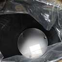 2-Pack 6-Gallon Steel Mesh Trash Can, Recycling Bin, Black Wastebasket