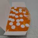 Juvale Pill Bottles with Caps - 50 Pack, 8 Dram, Orange Plastic - Empty Pill Bottles & Vials for Travel & Medical Party Decorations