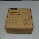 SMONET Smart WiFi Door Lock, Keyless Fingerprint Deadbolt, Alexa Compatible, Digital Keypad, Bluetooth App Control, Satin Nickel