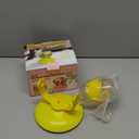 Cat Treat Feeder, Cat Treat Dispenser Toy for Dry Food, Rotating Barrel Interactive Cat Toys for Indoor Cats &Puppies, Kitten Enrichment Funny Toy(Yellow)