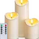 Outdoor 4pcs Flameless Waterproof Candles with Handy Remote Control