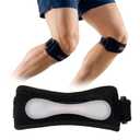 PRO Patella Tendon Knee Strap 2 Pack [3s Quick-Buckle], Knee Pain Relief Support Brace Running, Basketball, Jumpers Knee, Volleyball, Soccer, Tennis, Hiking, Tendonitis & Squats